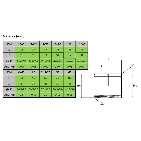 Egál T-idom - KO - méret