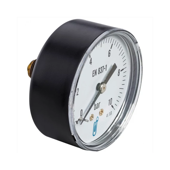Manométer - műanyag - hátsó