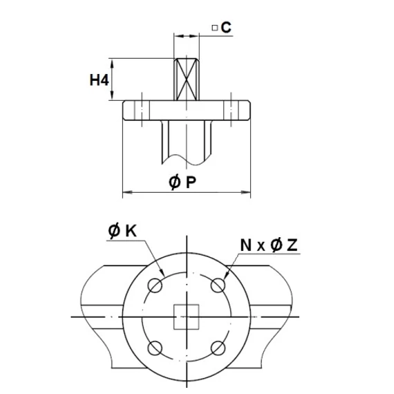 Pillangószelep || Saválló tányér || EPDM || DN100 || PN16