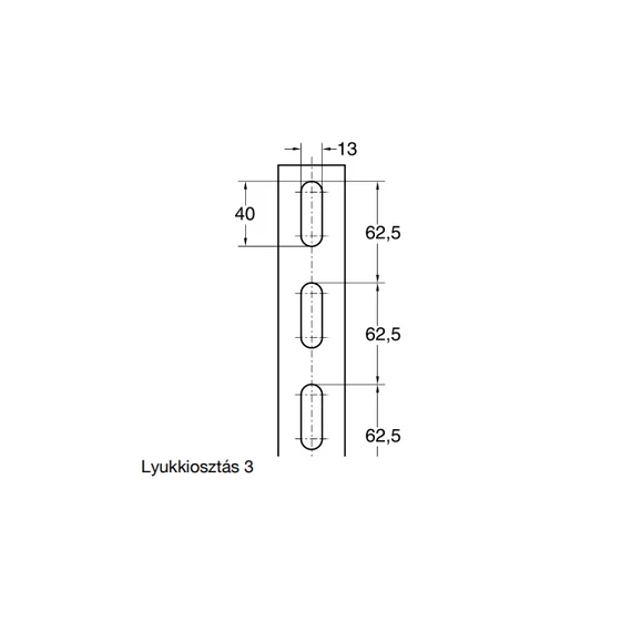 SIKLA Szerelősín || 41/41/2,0 mm || 6 fm/szál