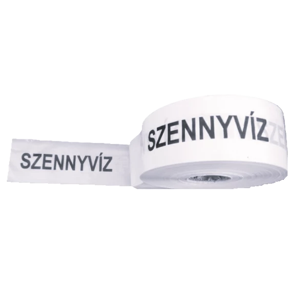 Jelzőszalag - piros/fehér