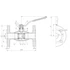 Gömbcsap || DN20 || PN40 || PTFE || -30°C - +200°C